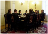 Spotkanie burmistrza Andrzeja WYCZAWSKIEGO z przedsiębiorcami jarosławskich firm poświęcone skutkom kryzysu.