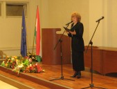 Konsul Generalna Republiki Węgier Katalin Bozsaky podczas wystąpienia