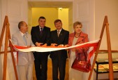 Otwarcia wystawy dokonali: Maria Podolec, Andrzej Buczek, Andrzej Wyczawski, Waldemar Mikołowicz
