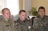 (od lewej): mjr Robert Kuca, ppłk Andrzej Niemiec oraz ppłk Robert Matysek.
