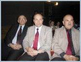 Wiceprzewodniczący RM Pan Wacław Spiradek (od lewej) i Zastępca Burmistrza Jarosławia Pan Marian Muzyczka oraz Dyrektor MOK w Przeworsku Pan Andrzej Kowalski
