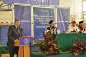 Burmistrz Andrzej Wyczawski podczas inauguracji mówił między innymi, że Uczelnia już od kilku jest jedną z wizytówek naszego miasta.
