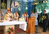 Podziękowanie za modlitwę i błogosławieństwo w imieniu wszystkich jarosławian złożył ks. Biskupowi Burmistrz Miasta Janusz Dąbrowski.