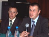 Dr Tomasz Bereza i mgr Janusz Grechuta podczas spotkania.