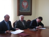 Podpisanie umowy o współpracy miedzy Gminą Miejską Jarosław, a Akademią Górniczo - Hutniczą w Krakowie.