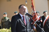 W uroczystości uczestniczył zastępca burmistrza Wiesław Pirożek tu: podczas przemówienia.