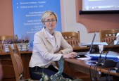 Spotkanie prowadziła Beata Gałęza - konsultant LPI Funduszy Europejskich w Przemyślu.