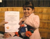 Andżelika Sarzyńska - zdobywczyni nagrody głównej "WAWRZYNEK 2007" w kategorii "recytacja " klas I-III.