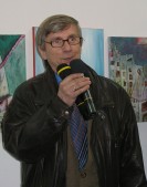 Jeden z inicjatorów wystawy - artysta rzeźbiarz Stanisław Lenar