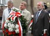 Przewodniczący Rady Miasta Janusz Szkody oraz zastępcy: Marian Kozłowski i Jarosław Pagacz