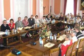 Delegacja niemiecka na Sali Narad Urzędu Miasta Jarosławia.