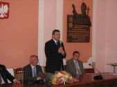 Na zakończenie podziekowania dla wszytkich składa burmistrz Andrzej Wyczawski