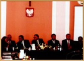 Delegacja z Schönebeck podczas obrad sesji Rady Maista Jarosławia w dniu 6 września 2004