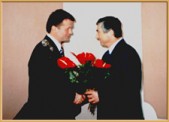 Na zdjęciu Burmistrzowie p. Jan Gilowski i p. Janusz Dąbrowski