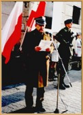 kpt. Zygmunt Mahunik podczas uroczystości niepodległościowych