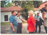 Wywiad dla radia słowackiego w trakcie wizyty w Michalovcach - 7.07.2000