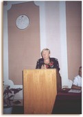 Na zdjęciu: Dyrektor Centrum Opieki Medycznej w Jarosławiu p. Urszula Słychań - Wysocka podczas sesji 18.08. | Fot. Z.K.