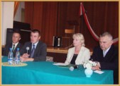 Na zdj. od lewej: Janusz Grechuta, dr Tomasz Bereza, Teresa Łobacz, Zygmunt Mahunik | Fot. Iwona Międlar