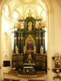 Ołtarz główny sprowadzony z pojezuickiego kościoła pw. Serca Pana Jezusa w Przemyślu