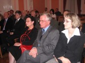 Od prawej: Naczelnik Wydziału Kultury, Turystyki i Promocji Miasta Joanna Mordarska, Antoni Szczepański - syn wraz z żoną