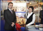 Od lewej: Peter Palečkovy – współpracujący z Urzędem Miasta Michalovce w sprawach gospodarczych oraz Iveta Palečková - rzecznik prasowy burmistrza Michaloviec.