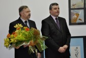Na otwarciu wystawy Mirosława Karapyty obecni byli burmistrz Andrzej Wyczawski oraz sekretarz Jan Biłas.