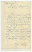List Józefa Piłsudskiego do sióstr niepokalanek w jarosławskim klasztorze. Oryginał znajduje się w archiwum klasztoru.