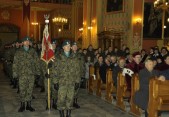 Kompania honorowa WP podczas Mszy św. w jarosławskiej kolegiacie.