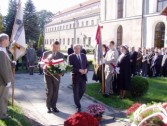 Burmistrz Miasta Janusz Dąbrowski z Zastępcą Marianem Muzyczką.