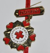 Odznaka „Zasłużony Honorowy Dawca Krwi" | Fot.  Małgorzata Młynarska