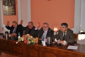 Prezydium Rady Miasta: (od prawej) Jan Gilowski, przewodniczący Jarosław Pagacz, Marian Janusz oraz Andrzej Pieszko. | Fot.  Monika Polita (3)