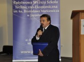 Prof. nadzw. dr hab. Wacław Wierzbieniec, JM Rektor Państwowej Wyższej Szkoły Techniczno-Ekonomicznej im. ks. Bronisława Markiewicza w Jarosławiu.