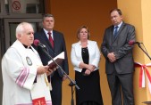 Poświęcenia obiektu dokonał ks. prałat Andrzej Surowiec.