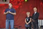 W imieniu burmistrza Andrzeja Wyczawskiego w oficjalnym otwarciu festiwalu uczestniczył Tomasz Wywrót, dyrektor CKiP. | Fot.  Marlena Dudek (5)