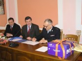 Porozumienie podpisał Komendant Powiatowy Państwowej Staży Pożarnej w Jarosławiu st. kpt. Jacek Bzdęga ...