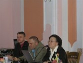 Na zdjęciu Wojciech Mandzyn - koordynator projektu, Maciej Wilczyński - prawnik i Natalia Albert - tłumacz.