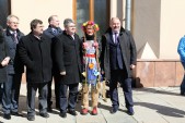 Motocyklistów powitał burmistrz Waldemar Paluch w towarzystwie delegacji ze słowackiego Svidnika