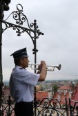 Hejnał z wieży ratuszowej odegrał Pan Franciszek Lotycz