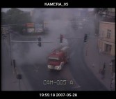 28 maja 2007 r. na skrzyżowaniu ul. 3-go Maja &#8211; Pl. Mickiewicza doszło do samozapłonu w samochodzie marki Polonez. Na miejsce niezwłocznie przybyła jednostka straży pożarnej, która ugasiła płonący pojazd.