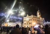 2017 r. - Świateł do Nieba nad jarosławskim Rynkiem.