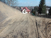 Budowa schodów terenowych wraz z oświetleniem między ulicami 3 Maja i Przygrodzie - w trakcie prac..