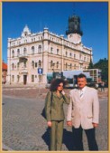Krystyna i Zbigniew Możdżeń - autorzy Programu "Na Kupieckim Szlaku" - koordynatorzy objazdowej wystawy.