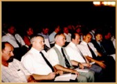 Goście uczestniczący we wspólnej sesji Rady Miasta i Rady Powiatu, 28 lipca 2003 r.