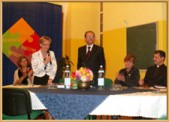 Od lewej: K. Sowińska, Ewa Jankowska, Maciej Karasiński, Elżbieta Ćwierz - Superson, ks. Jan Częczek | Fot. E. Zagrobelny - Kłoda